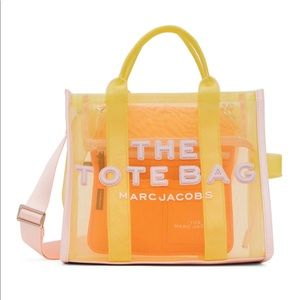 MARC JACOBS Yellow 'The Mesh Small Tote Bag' Tote
